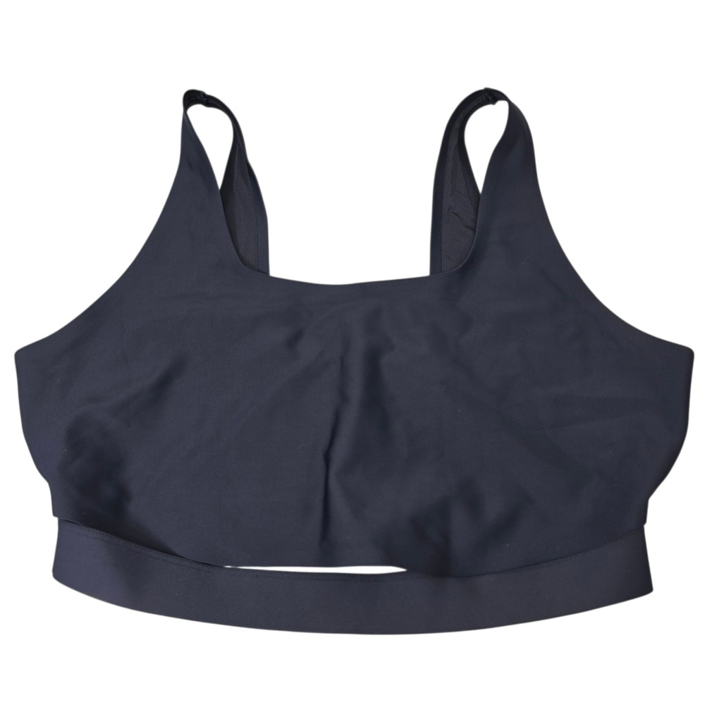 Lot of 2‎ Parade Scoop Neck Cutout Sports Bras Size 2 Black Sustainable - Picture 2 of 8
